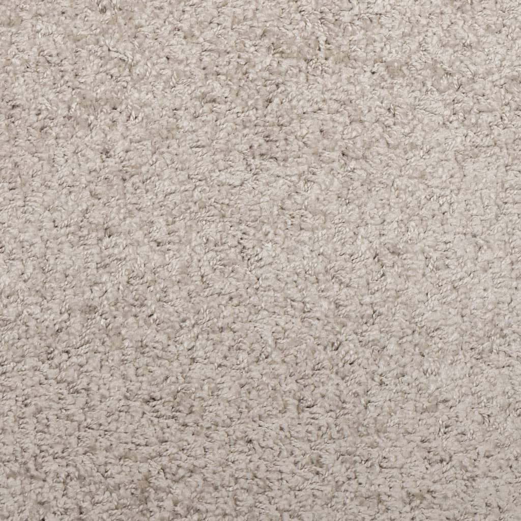 Tappeto Shaggy PAMPLONA a pelo lungo moderno beige 100x200 cm