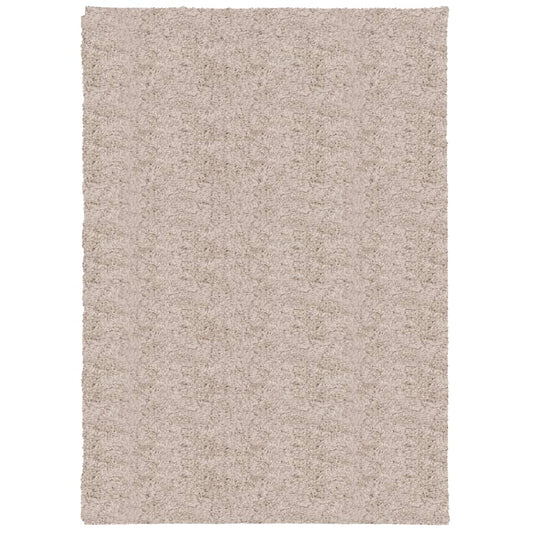 Tappeto Shaggy PAMPLONA a pelo lungo moderno beige 120x170 cm