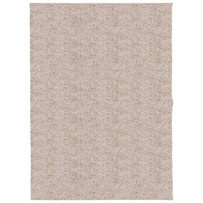 Shaggy-Teppich PAMPLONA Hochflor Modern Beige 140x200 cm