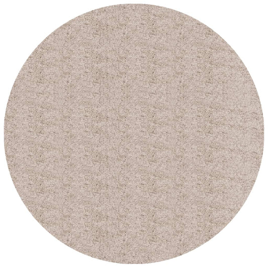 Shaggy-Teppich PAMPLONA Hochflor Modern Beige Ø 80 cm