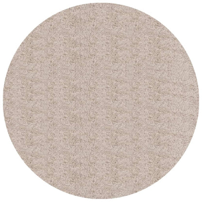 Shaggy-Teppich PAMPLONA Hochflor Modern Beige Ø 280 cm