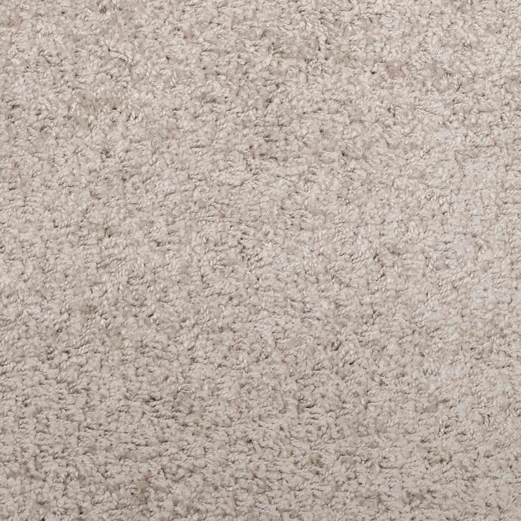 Shaggy-Teppich PAMPLONA Hochflor Modern Beige Ø 280 cm