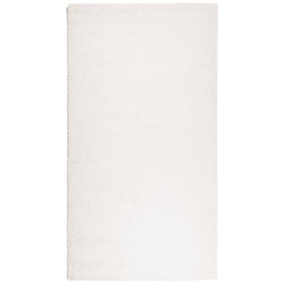 Teppich Shaggy Hochflor Modern Creme 60x110 cm