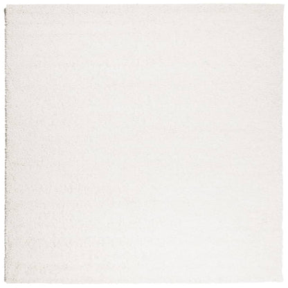 Teppich Shaggy Hochflor Modern Creme 200x200 cm