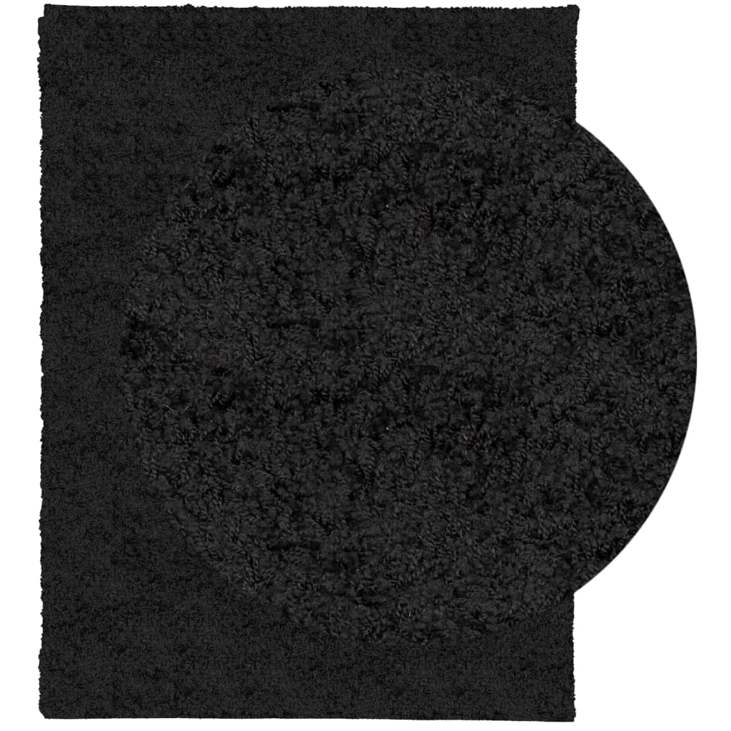 Shaggy-Teppich PAMPLONA Hochflor Modern Schwarz 300x400 cm