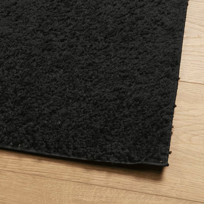 Shaggy-Teppich PAMPLONA Hochflor Modern Schwarz 300x400 cm