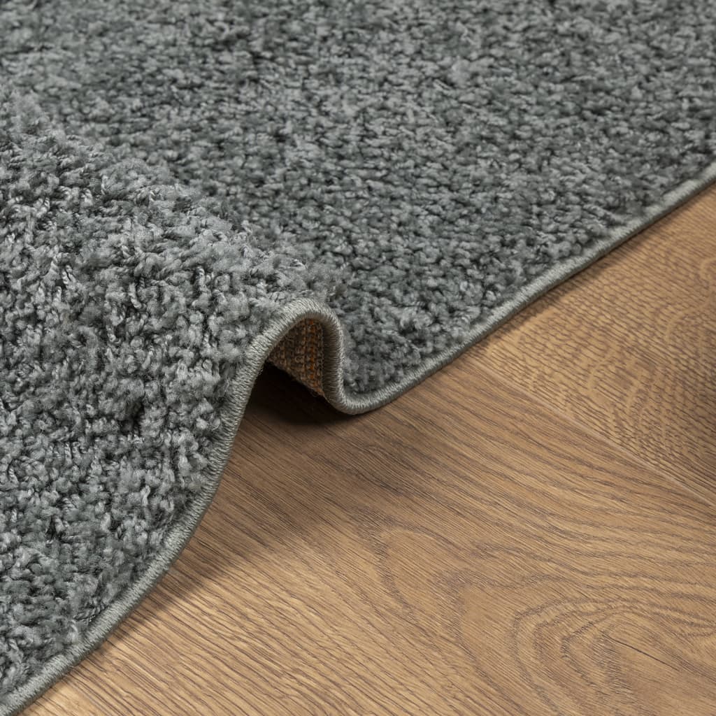 Teppich Shaggy Hochflor Modern Grün 100x200 cm