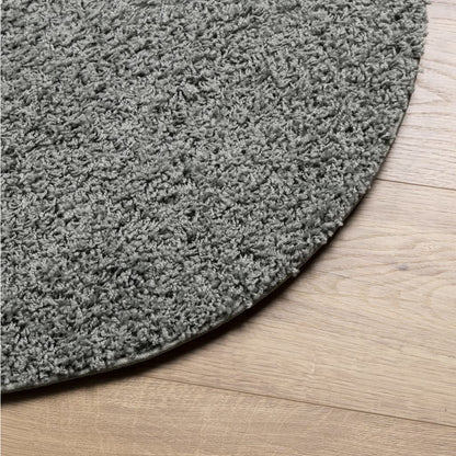 Teppich Shaggy Hochflor Modern Grün Ø 160 cm