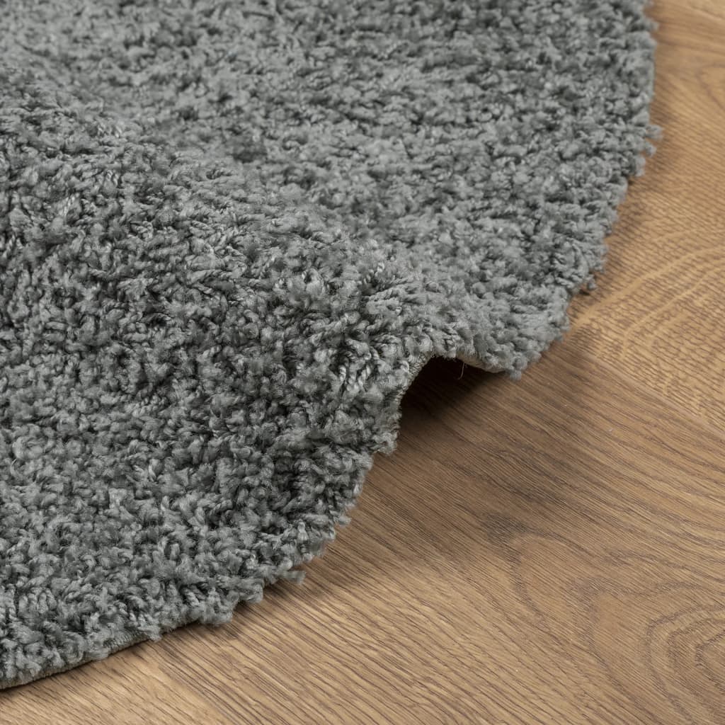 Teppich Shaggy Hochflor Modern Grün Ø 160 cm