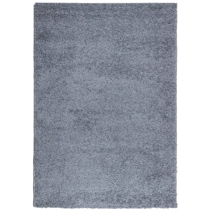 Teppich Shaggy Hochflor Modern Blau 140x200 cm