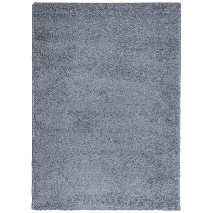 Teppich Shaggy Hochflor Modern Blau 240x340 cm