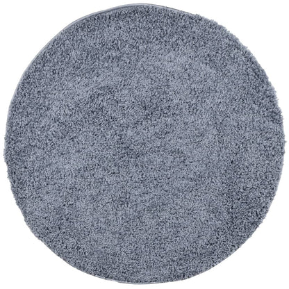 Teppich Shaggy Hochflor Modern Blau Ø 240 cm