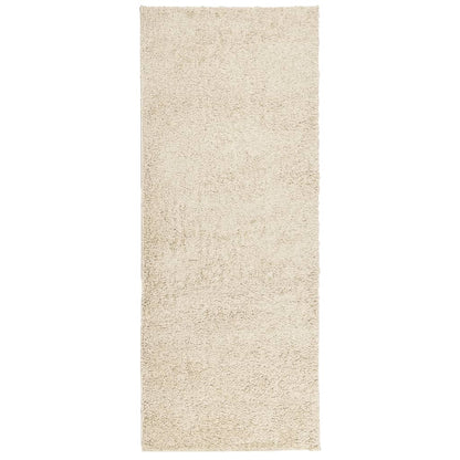 Teppich Shaggy Hochflor Modern Golden 80x200 cm