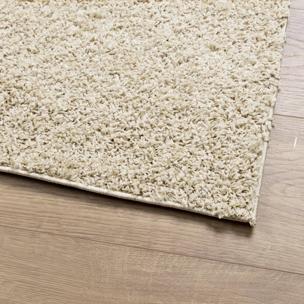 Teppich Shaggy Hochflor Modern Golden 80x250 cm