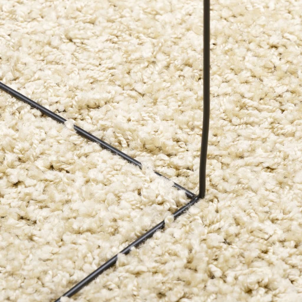 Teppich Shaggy Hochflor Modern Golden 80x250 cm