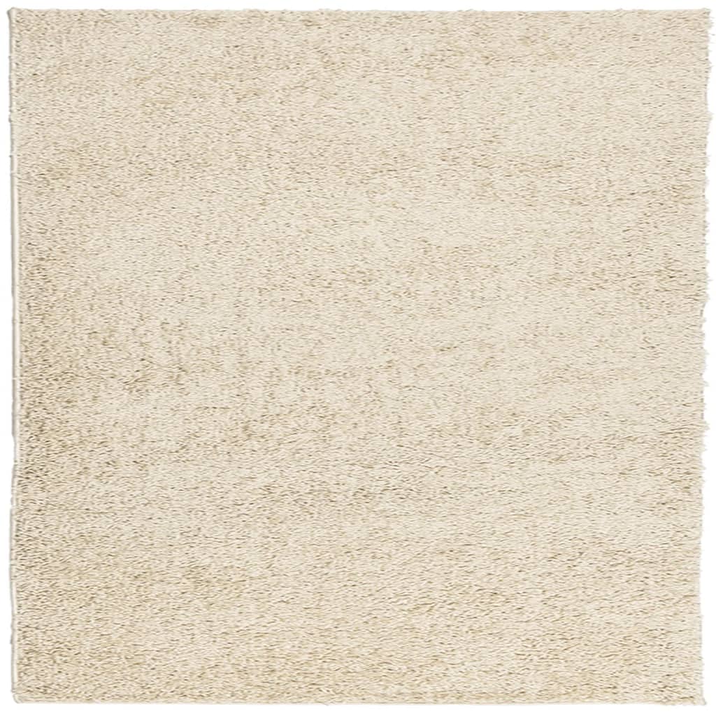 Teppich Shaggy Hochflor Modern Golden 160x160 cm