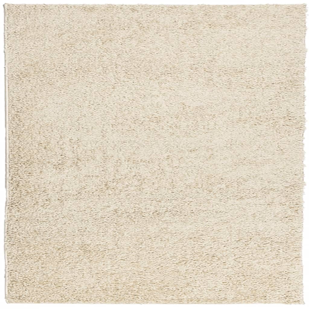 Teppich Shaggy Hochflor Modern Golden 200x200 cm