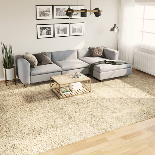 Teppich Shaggy Hochflor Modern Golden 300x400 cm