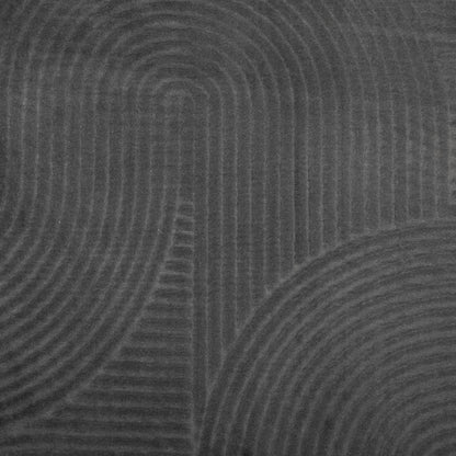 Tappeto a pelo corto IZA, stile scandinavo, antracite, Ø 80 cm