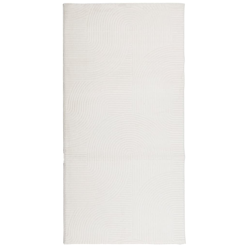 Teppich IZA Kurzflor Skandinavischer Look Creme 100x200 cm