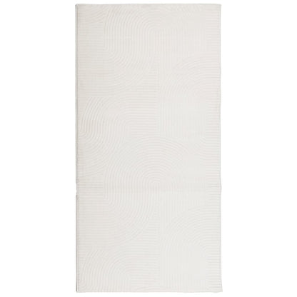 Teppich IZA Kurzflor Skandinavischer Look Creme 100x200 cm