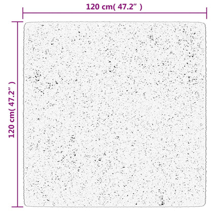 Teppich OVIEDO Kurzflor Anthrazit 120x120 cm
