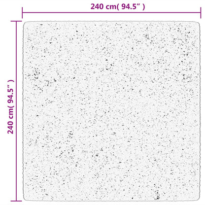 Teppich OVIEDO Kurzflor Anthrazit 240x240 cm