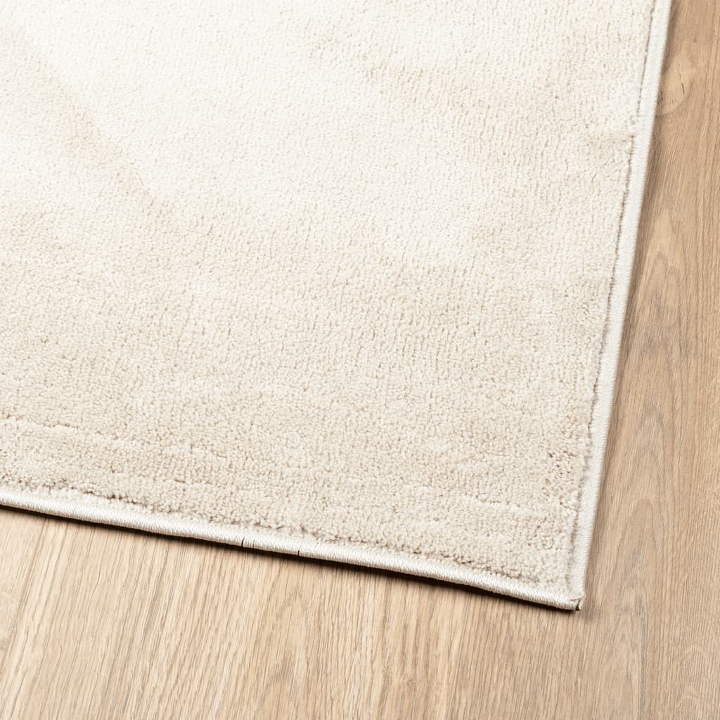 Teppich OVIEDO Kurzflor Beige 120x120 cm