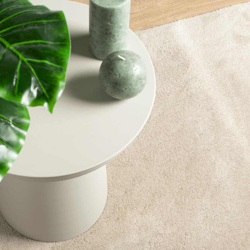 Teppich OVIEDO Kurzflor Beige 200x200 cm