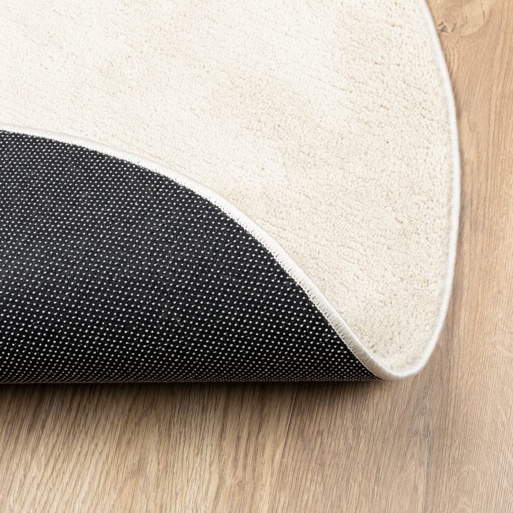 Teppich OVIEDO Kurzflor Beige Ø 200 cm