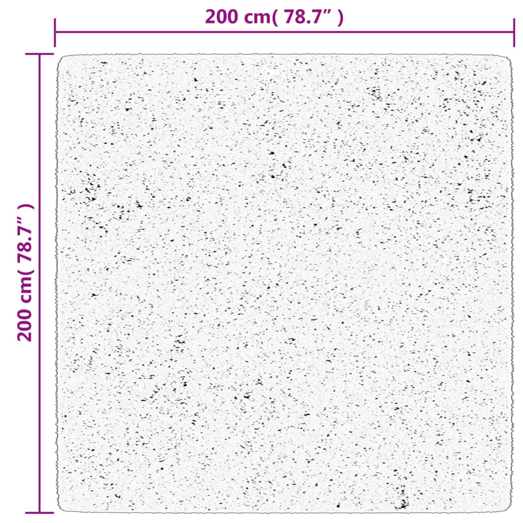 Teppich OVIEDO Kurzflor Grün 200x200 cm