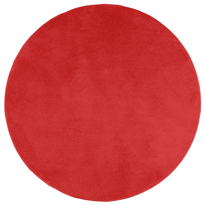 Teppich OVIEDO Kurzflor Rot Ø 120 cm