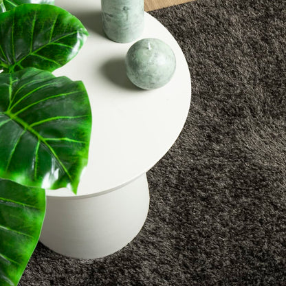 Tappeto ISTAN, pelo alto, antracite lucido, 120x170 cm