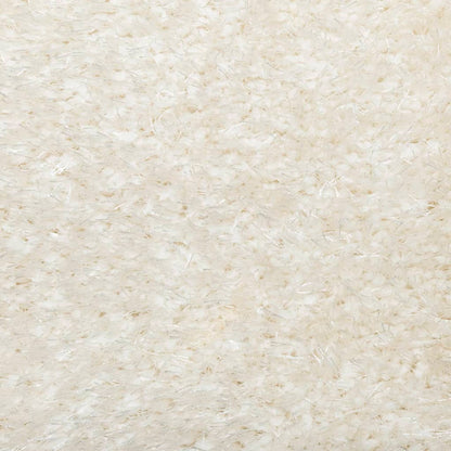 Teppich ISTAN Hochflor Glänzend Creme 80x150 cm