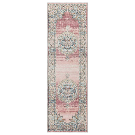 Teppich ARBIZU Indoor und Outdoor Vintage-Design 80x250 cm