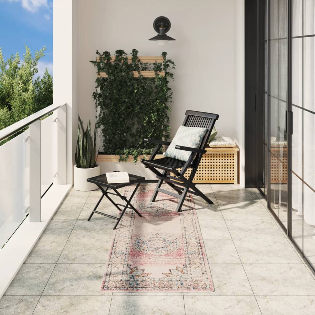 Teppich ARBIZU Indoor und Outdoor Vintage-Design 80x250 cm