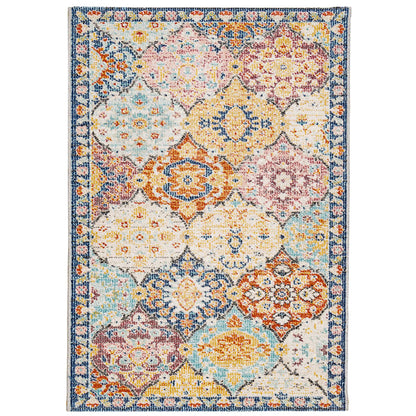 Teppich ARBIZU Indoor und Outdoor Vintage-Design 160x230 cm