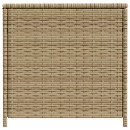 Gartentruhe Beige 469L Poly Rattan