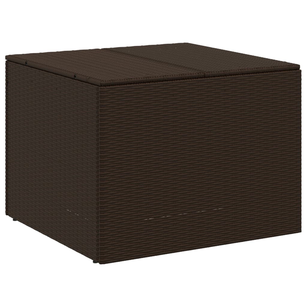 Gartentruhe Braun 291L Poly Rattan