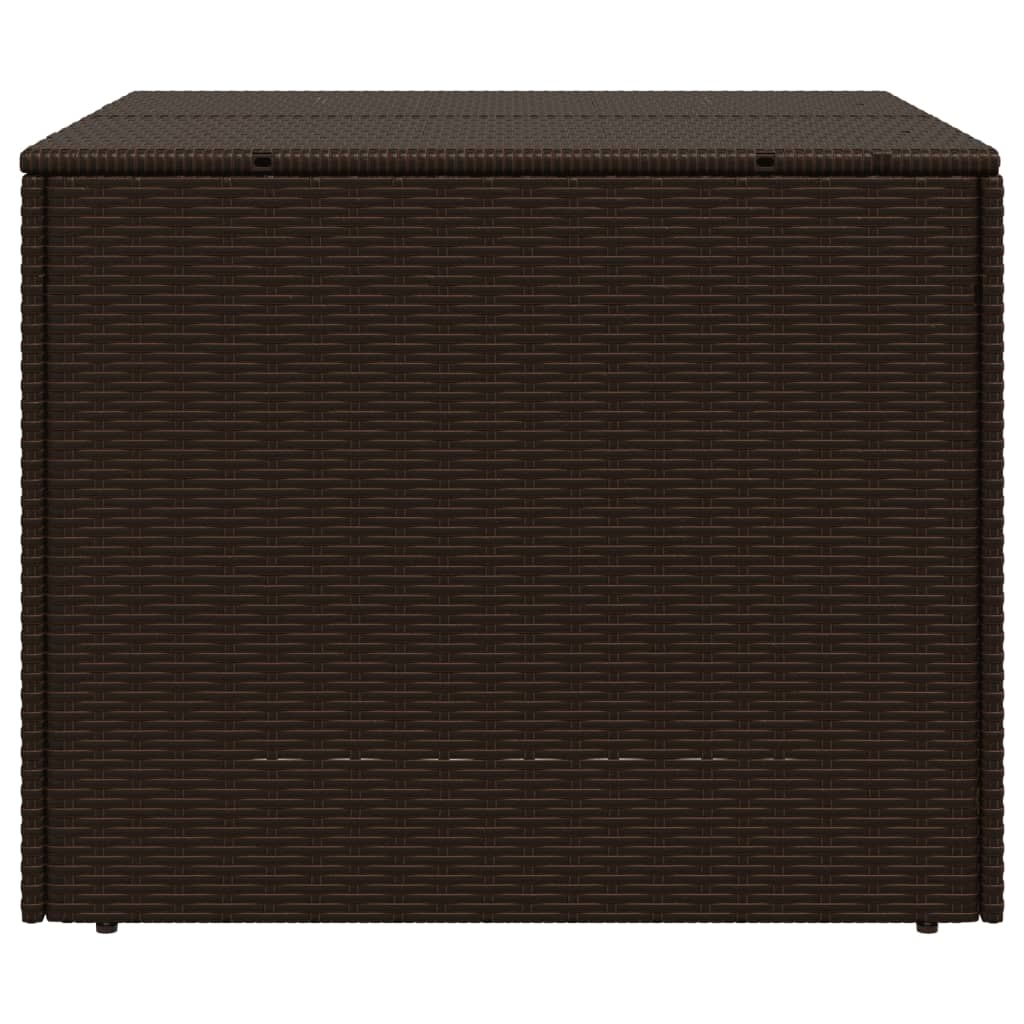 Gartentruhe Braun 291L Poly Rattan