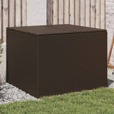 Gartentruhe Braun 291L Poly Rattan