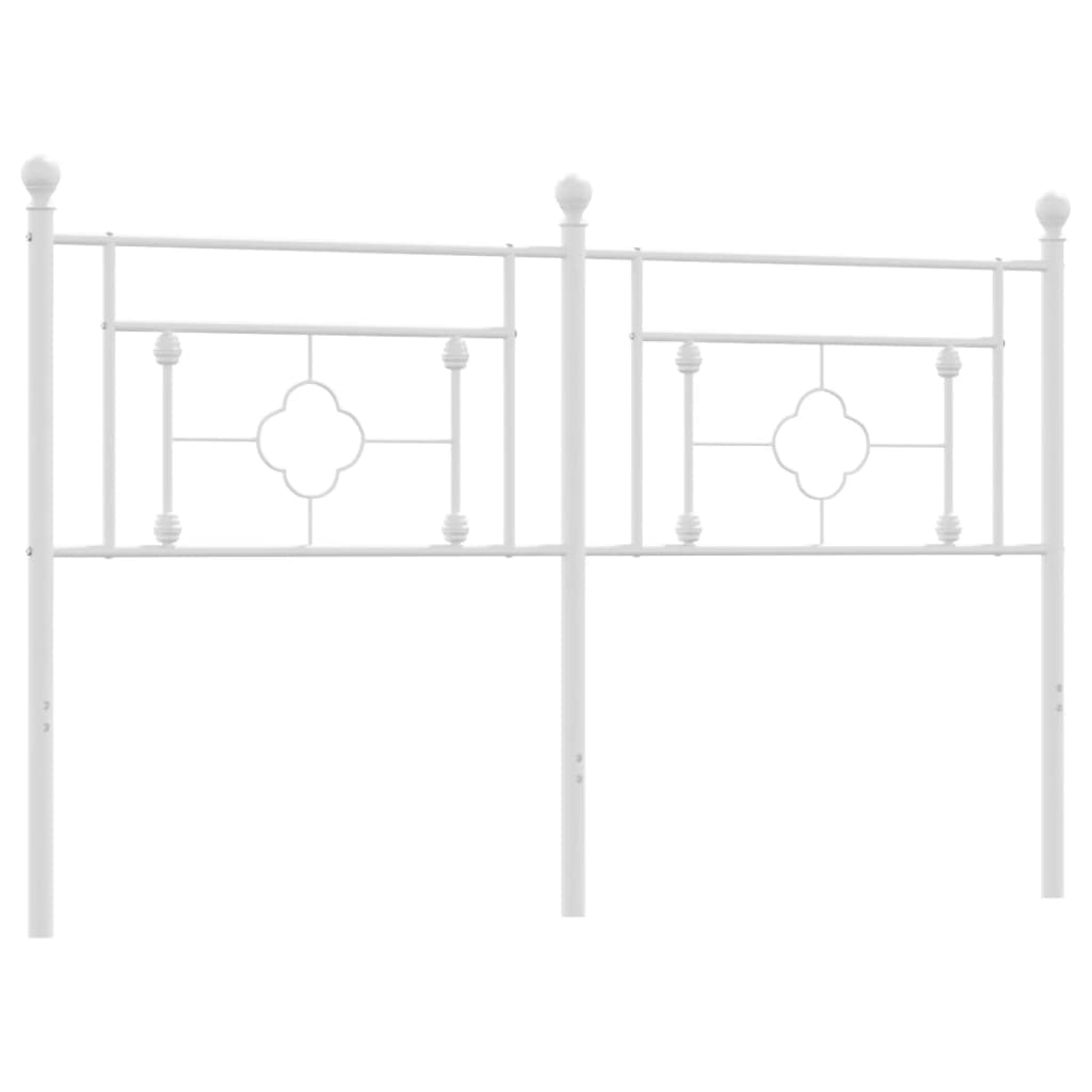 Kopfteil Metall Weiß 160 cm