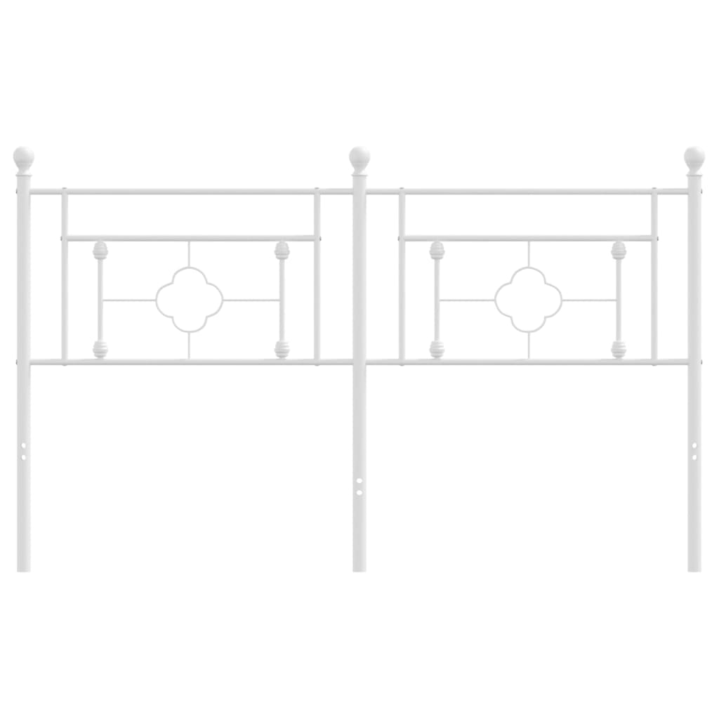 Kopfteil Metall Weiß 160 cm