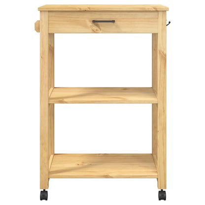 Küchenwagen MONZA 60x40x88,5 cm Massivholz Kiefer
