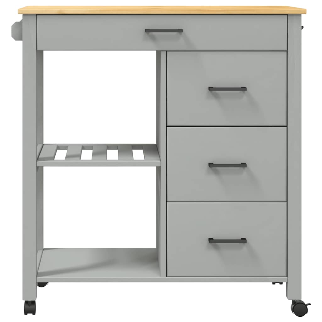 Küchenwagen MONZA 84x40x88,5 cm Massivholz Kiefer