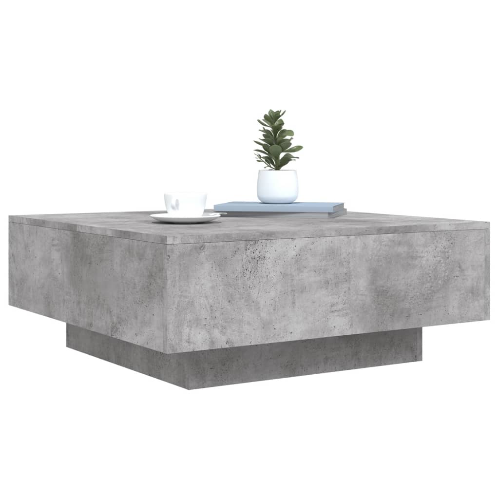 Couchtisch Betongrau 80x80x31 cm Holzwerkstoff