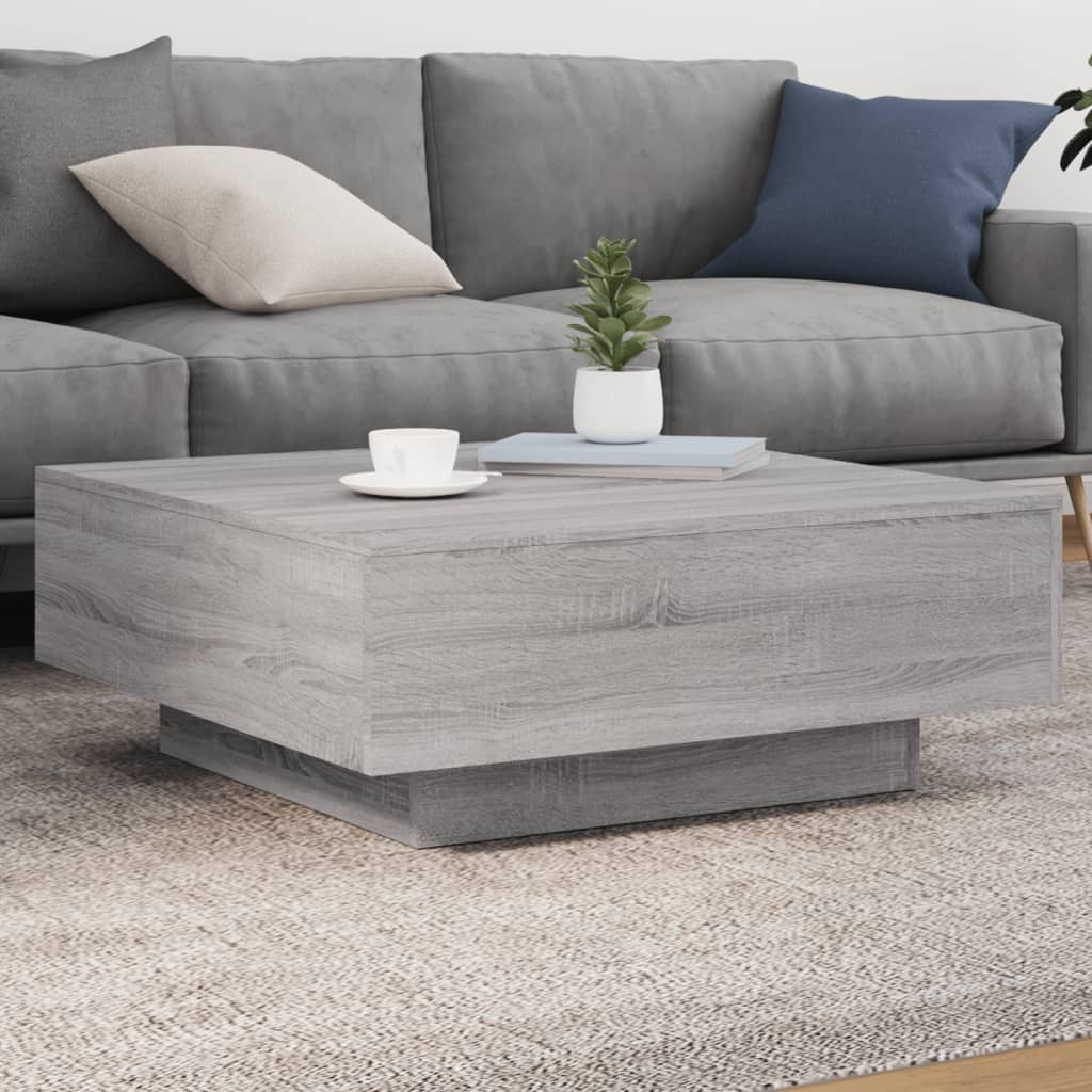 Couchtisch Grau Sonoma 80x80x31 cm Holzwerkstoff