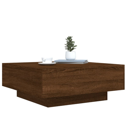 Couchtisch Braun Eichen-Optik 80x80x31 cm Holzwerkstoff