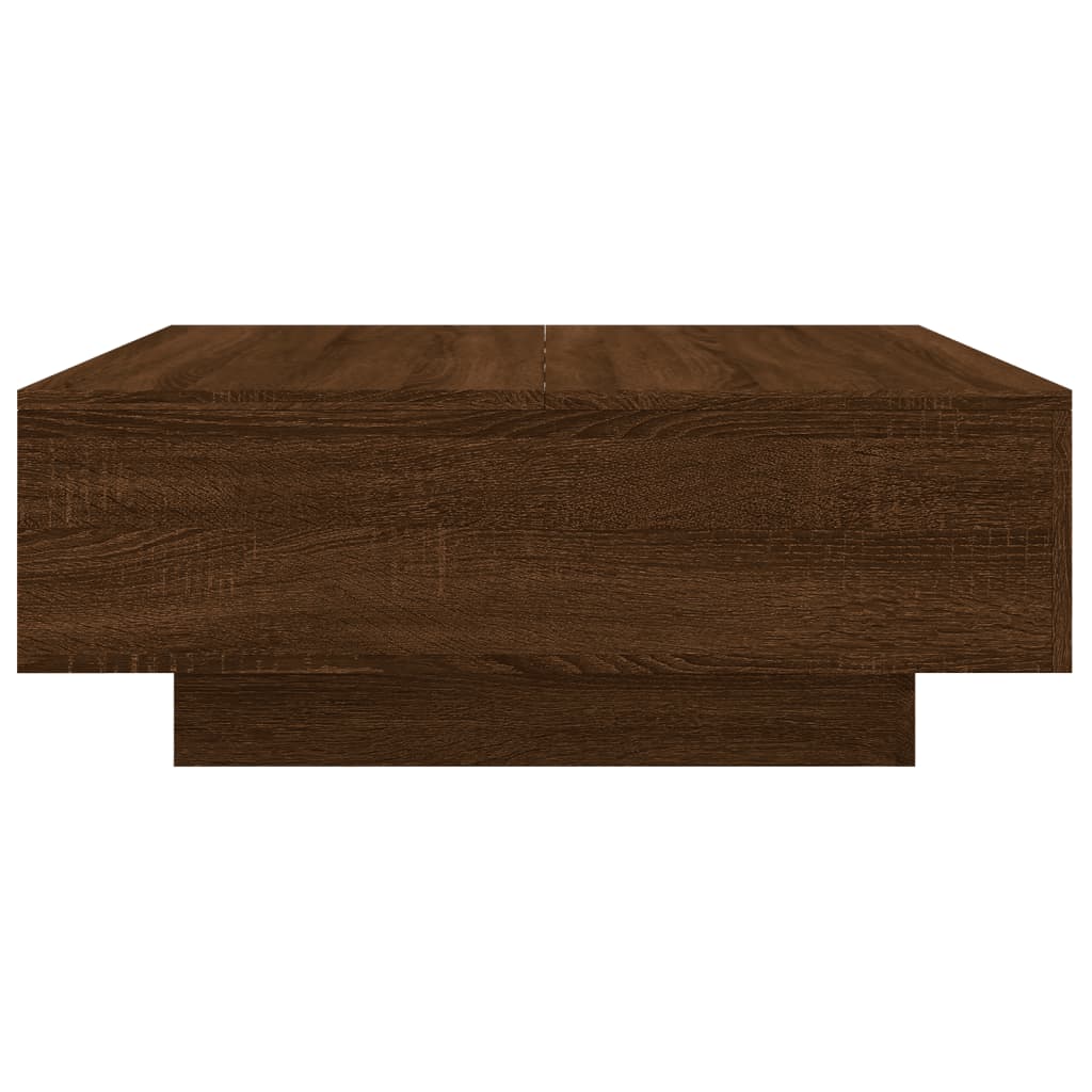 Couchtisch Braun Eichen-Optik 80x80x31 cm Holzwerkstoff