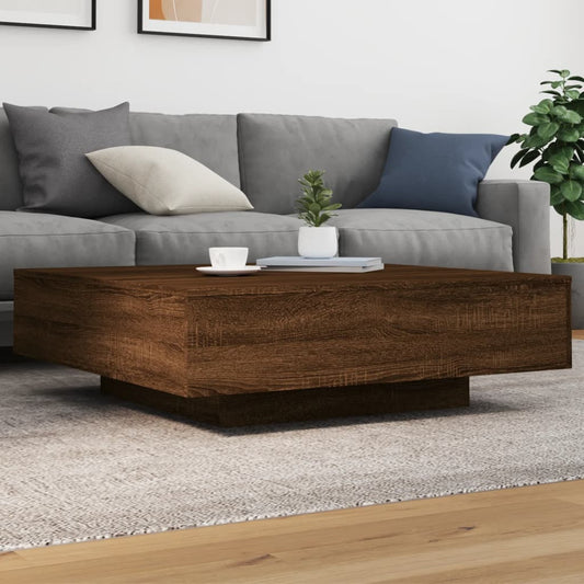 Couchtisch Braun Eichen-Optik 100x100x31 cm Holzwerkstoff